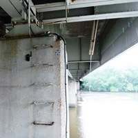 Wireless tilt (inclination) SenSpot sensor to monitor East Capitol Bridge pier deflection with 0.001 degrees accuracy