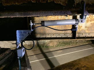 Wireless Displacement SenSpot™ at a Expansion of a Bridge