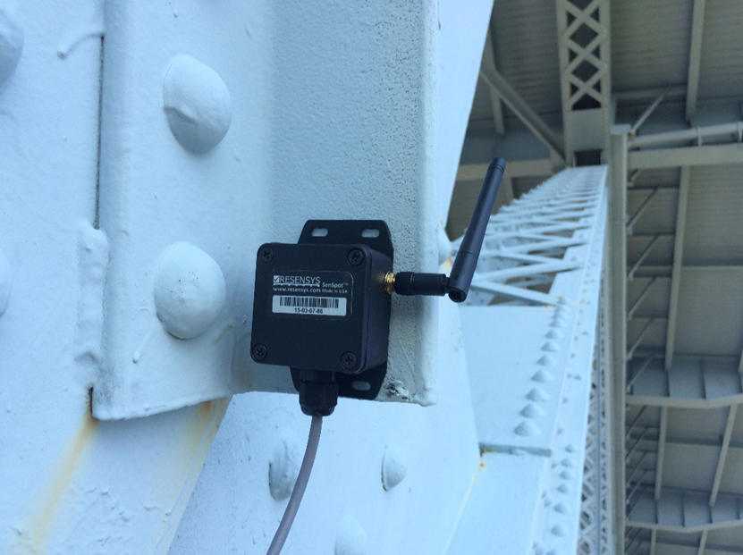 Tilt Sensor placed on a Bridge