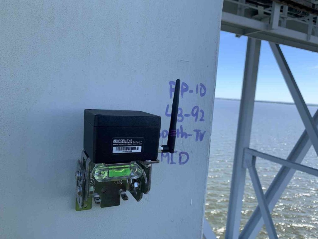 Front view of Wireless Tilt sensor
