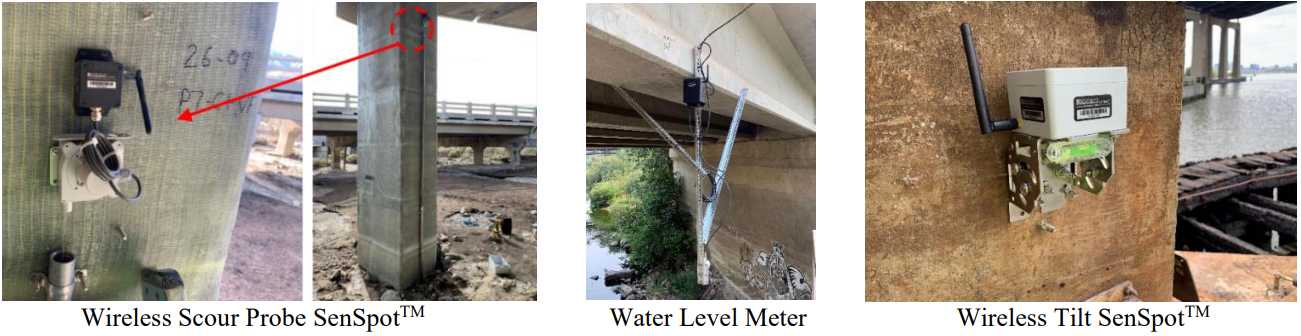 Resensys Wireless sensors in a dam structure