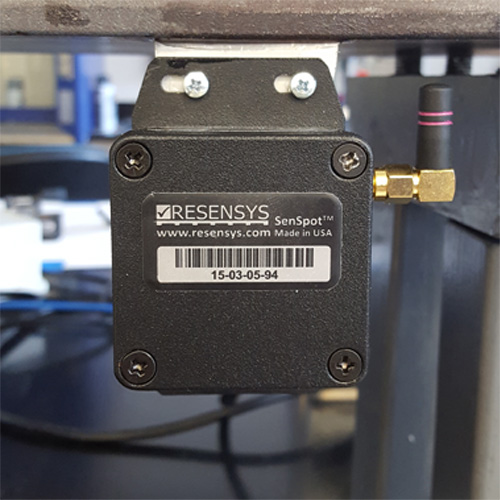Wireless strain (stress) gauge SenSpot sensor installed on Bridge I-70 (over Patapsco River) girder