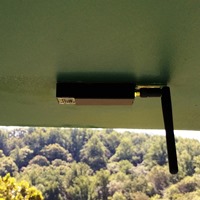 Wireless strain (stress) gauge SenSpot sensor installed on a bridge girder